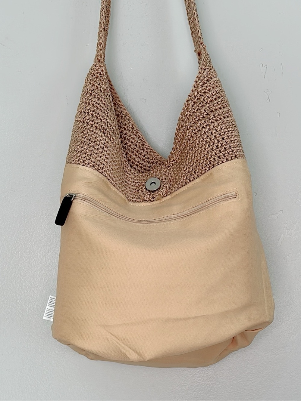 The Sak Woven Straw Shoulder Bag with Colorful Tassels - Natural - Picture 12 of 13